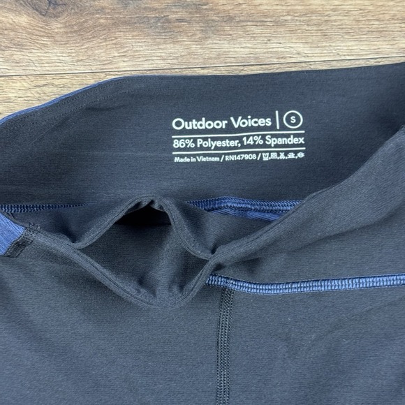 Lot‎ Of 2 Outdoor Voices - Women's 7/8 Leggings, Blue + Black - S - Picture 4 of 10